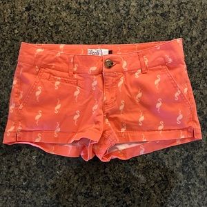 Cute So brand Peach Flamingo Shorts